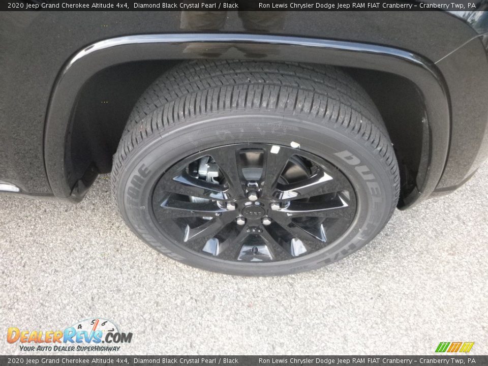 2020 Jeep Grand Cherokee Altitude 4x4 Diamond Black Crystal Pearl / Black Photo #9