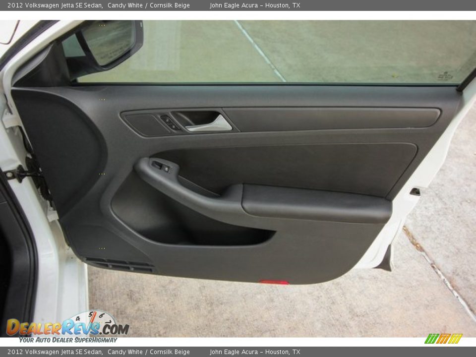 2012 Volkswagen Jetta SE Sedan Candy White / Cornsilk Beige Photo #24