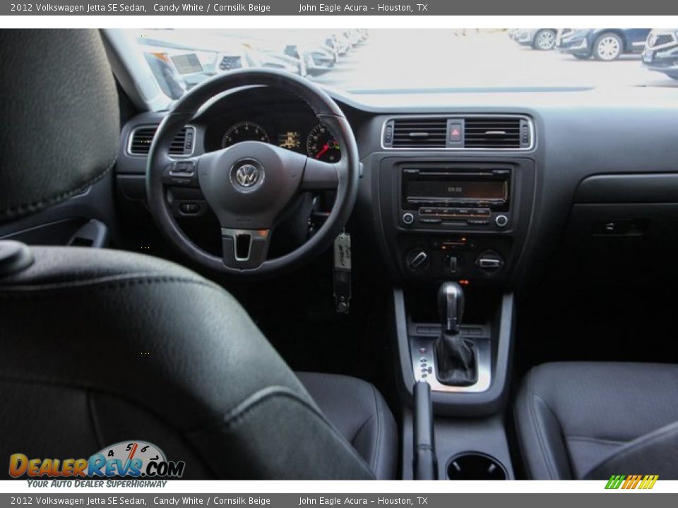 2012 Volkswagen Jetta SE Sedan Candy White / Cornsilk Beige Photo #27