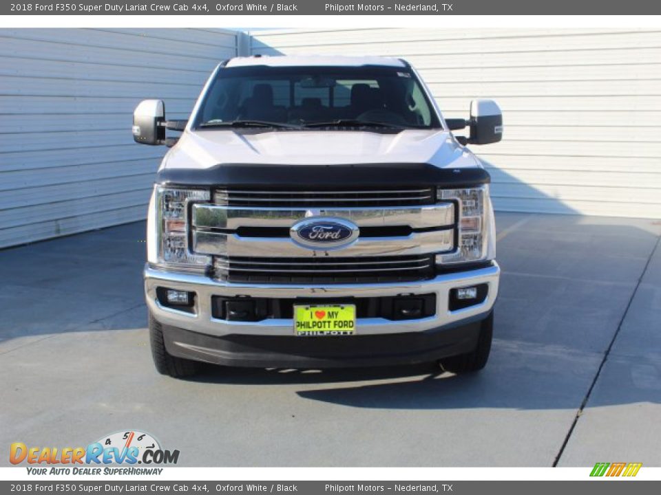 2018 Ford F350 Super Duty Lariat Crew Cab 4x4 Oxford White / Black Photo #3