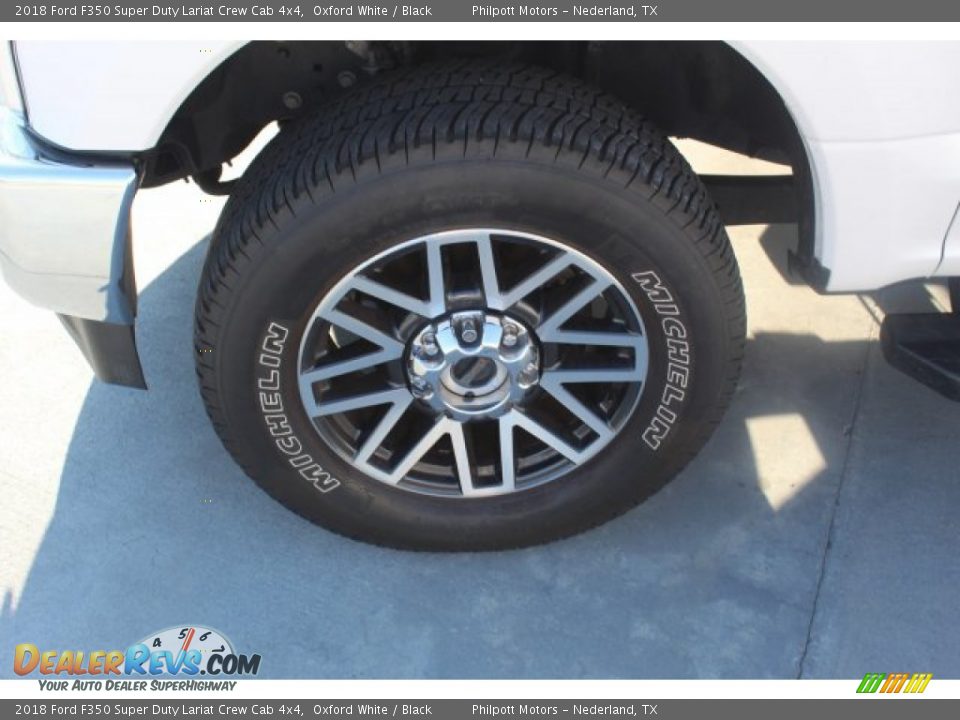 2018 Ford F350 Super Duty Lariat Crew Cab 4x4 Oxford White / Black Photo #5
