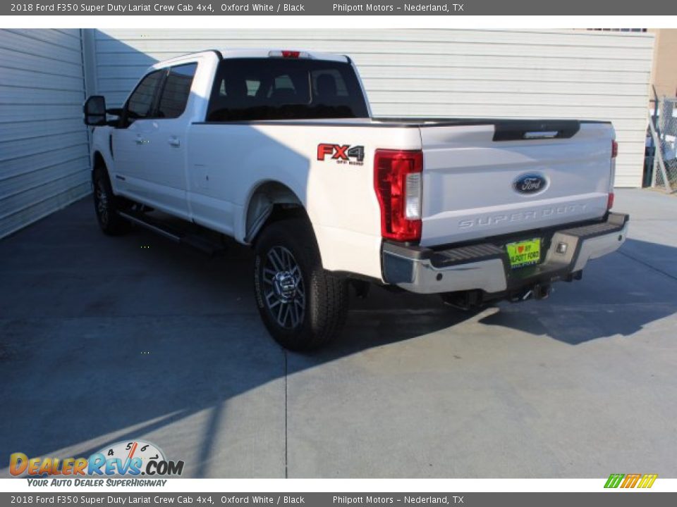 2018 Ford F350 Super Duty Lariat Crew Cab 4x4 Oxford White / Black Photo #6