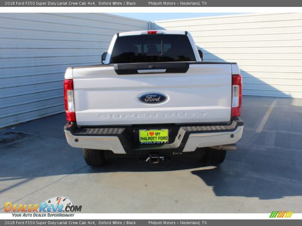2018 Ford F350 Super Duty Lariat Crew Cab 4x4 Oxford White / Black Photo #7
