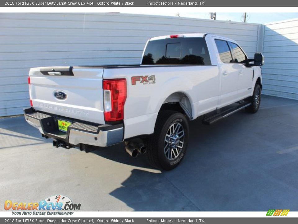 2018 Ford F350 Super Duty Lariat Crew Cab 4x4 Oxford White / Black Photo #8