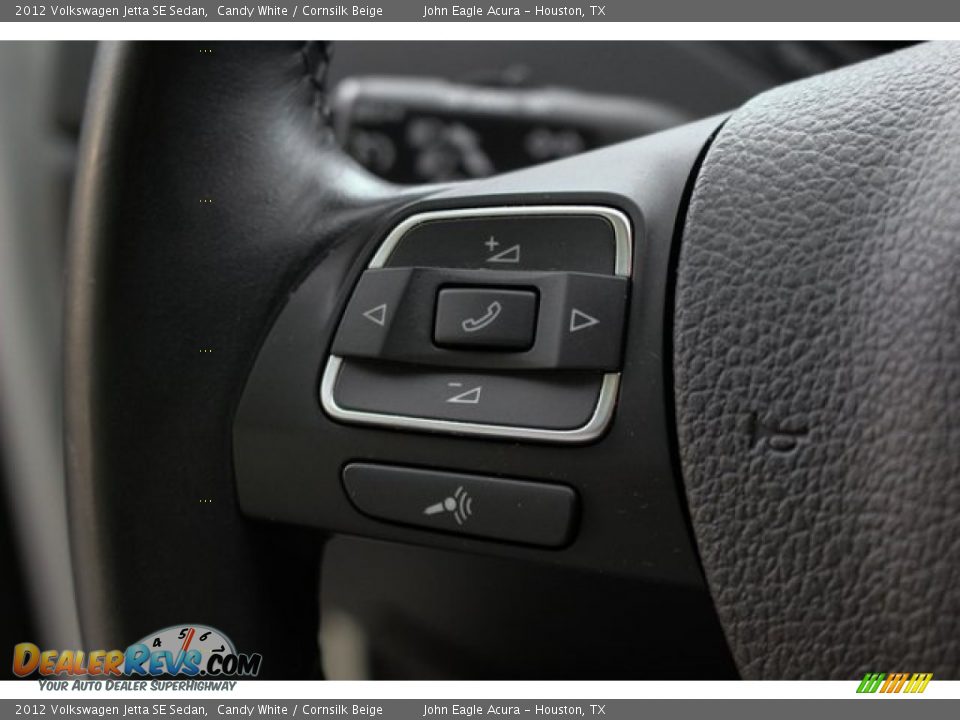 2012 Volkswagen Jetta SE Sedan Candy White / Cornsilk Beige Photo #33