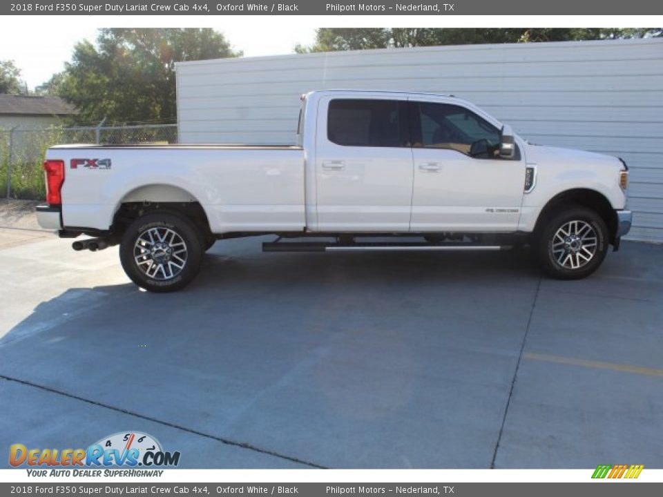 2018 Ford F350 Super Duty Lariat Crew Cab 4x4 Oxford White / Black Photo #9