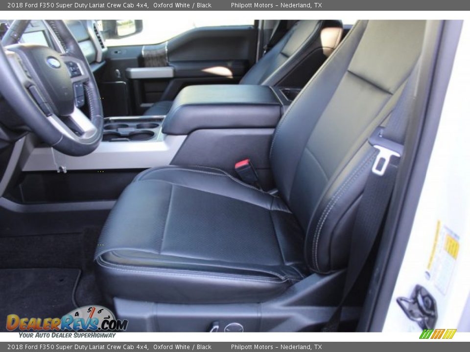 2018 Ford F350 Super Duty Lariat Crew Cab 4x4 Oxford White / Black Photo #11