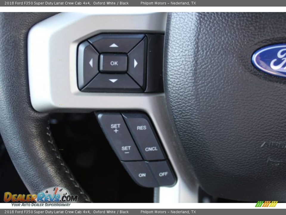2018 Ford F350 Super Duty Lariat Crew Cab 4x4 Oxford White / Black Photo #13
