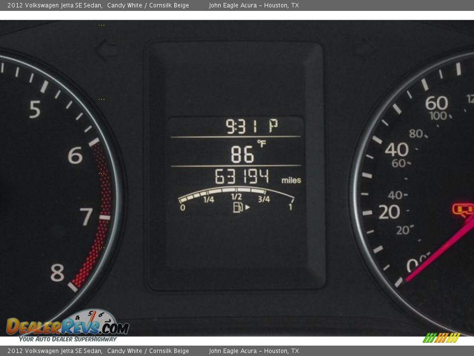 2012 Volkswagen Jetta SE Sedan Candy White / Cornsilk Beige Photo #36