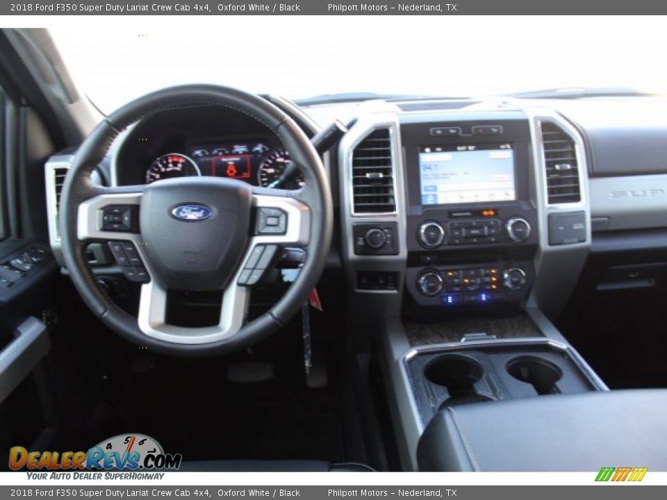 2018 Ford F350 Super Duty Lariat Crew Cab 4x4 Oxford White / Black Photo #22