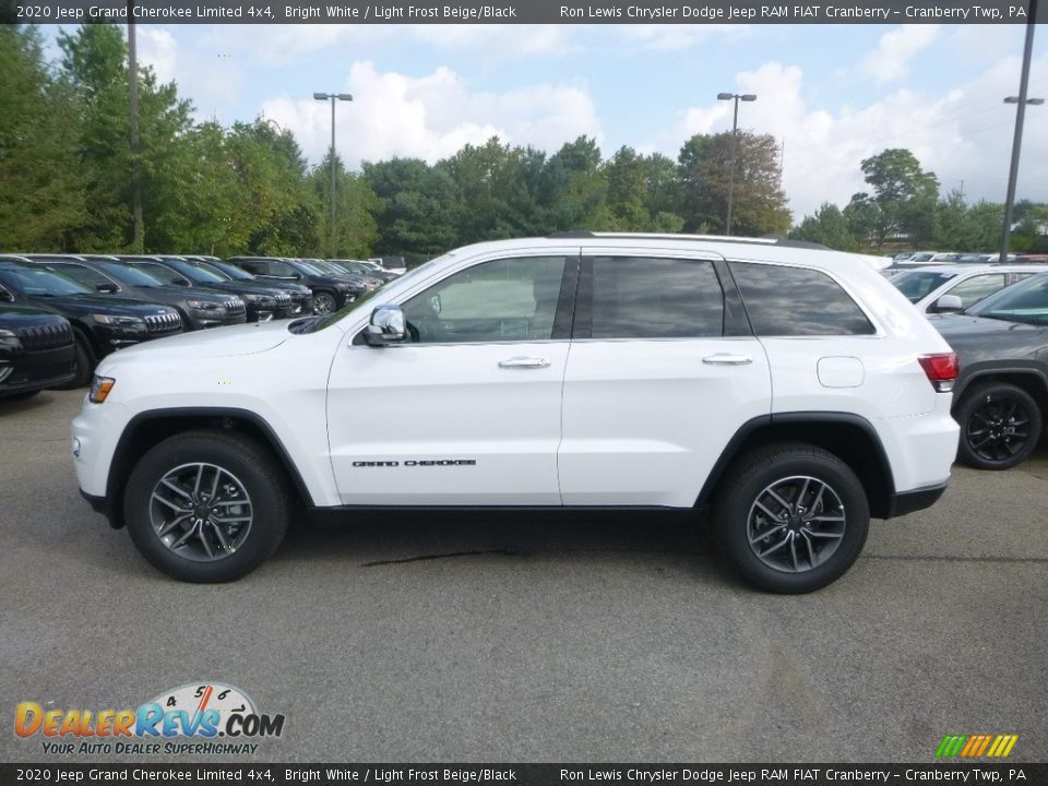 2020 Jeep Grand Cherokee Limited 4x4 Bright White / Light Frost Beige/Black Photo #2
