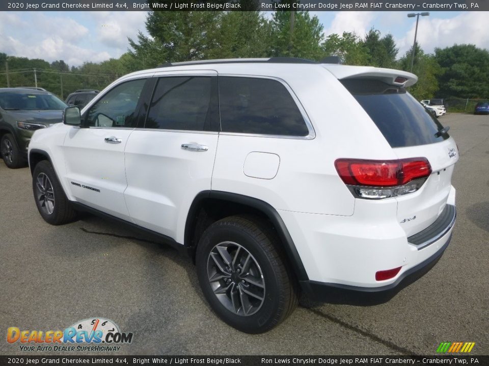 2020 Jeep Grand Cherokee Limited 4x4 Bright White / Light Frost Beige/Black Photo #3