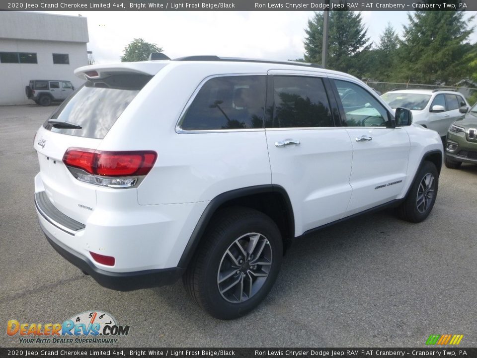 2020 Jeep Grand Cherokee Limited 4x4 Bright White / Light Frost Beige/Black Photo #5