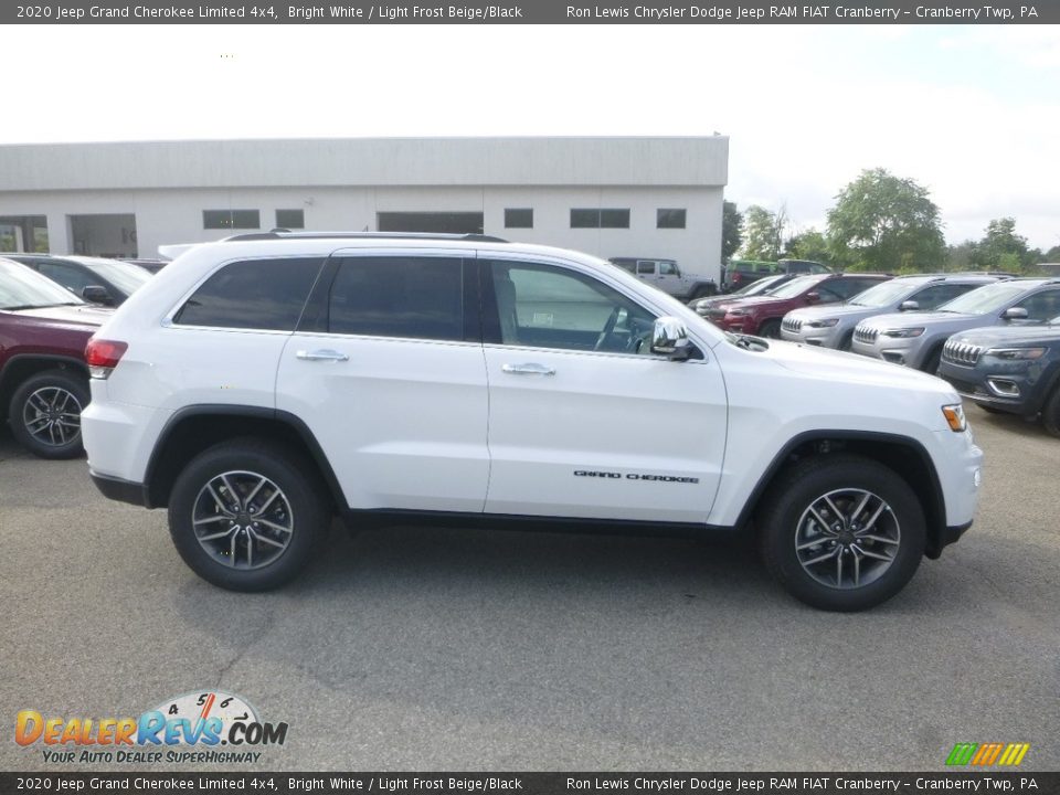 2020 Jeep Grand Cherokee Limited 4x4 Bright White / Light Frost Beige/Black Photo #6