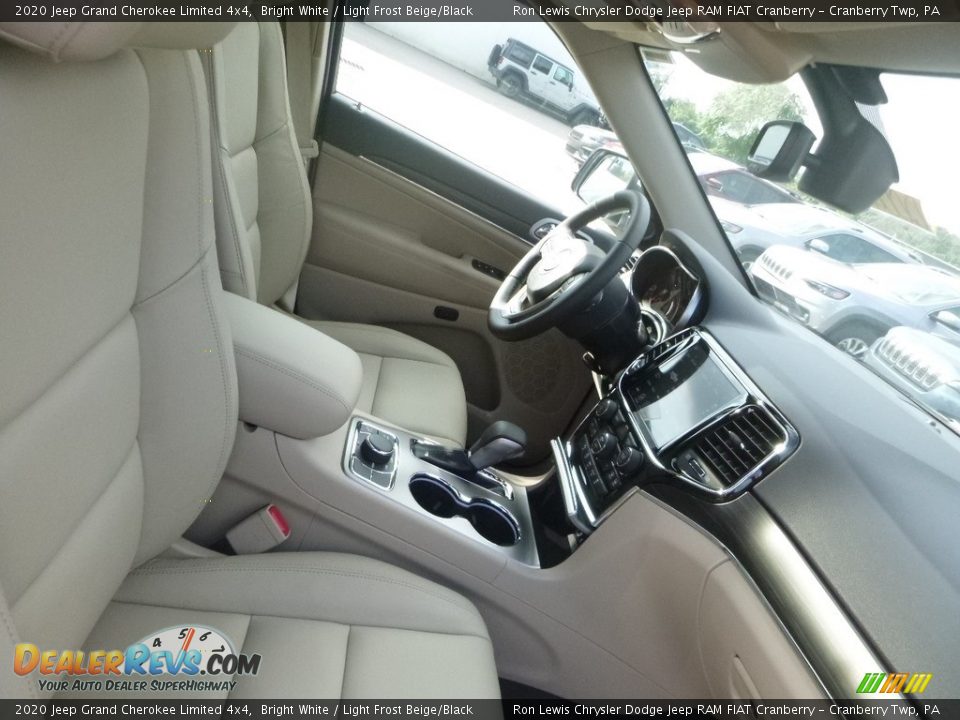 2020 Jeep Grand Cherokee Limited 4x4 Bright White / Light Frost Beige/Black Photo #10