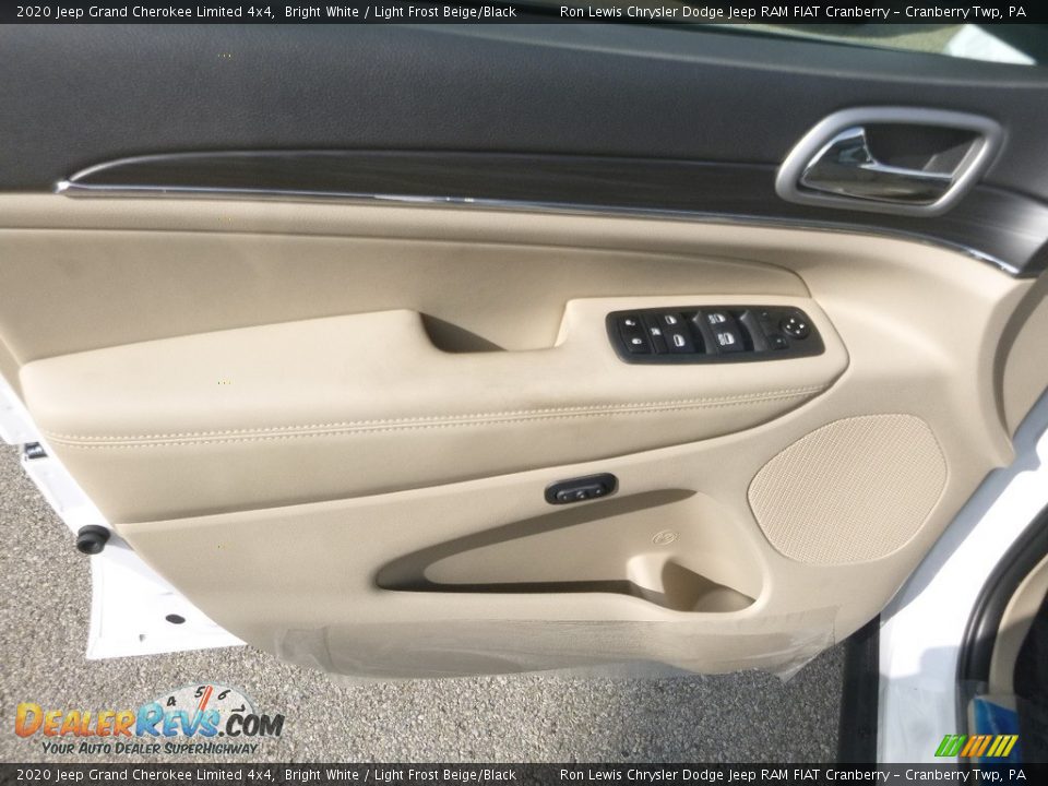 2020 Jeep Grand Cherokee Limited 4x4 Bright White / Light Frost Beige/Black Photo #14