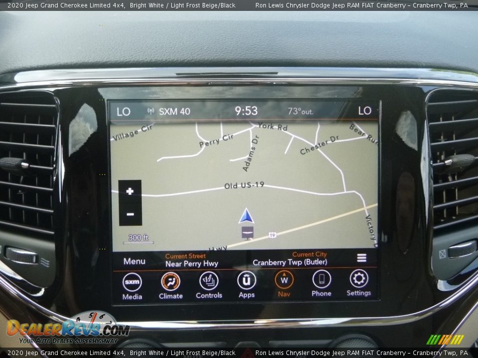 2020 Jeep Grand Cherokee Limited 4x4 Bright White / Light Frost Beige/Black Photo #18
