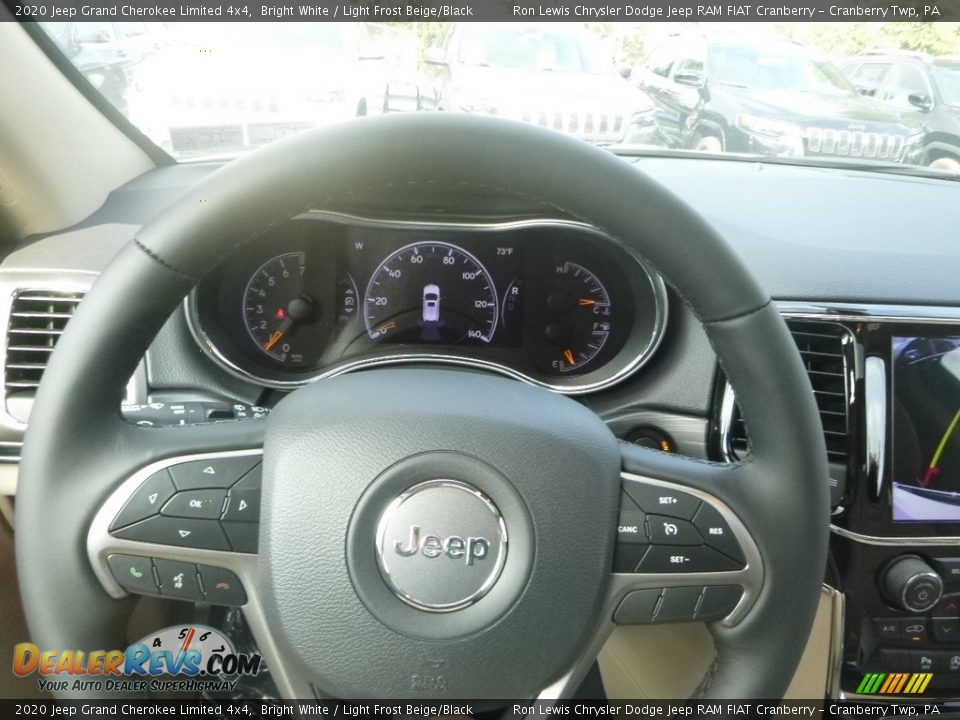 2020 Jeep Grand Cherokee Limited 4x4 Bright White / Light Frost Beige/Black Photo #20