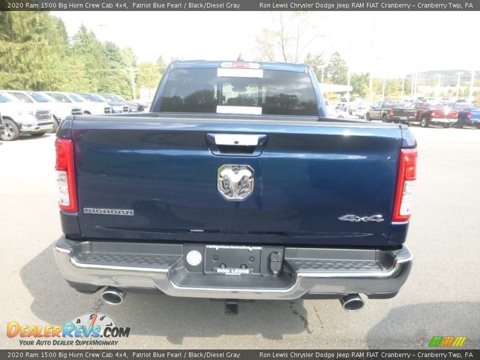 2020 Ram 1500 Big Horn Crew Cab 4x4 Patriot Blue Pearl / Black/Diesel Gray Photo #4