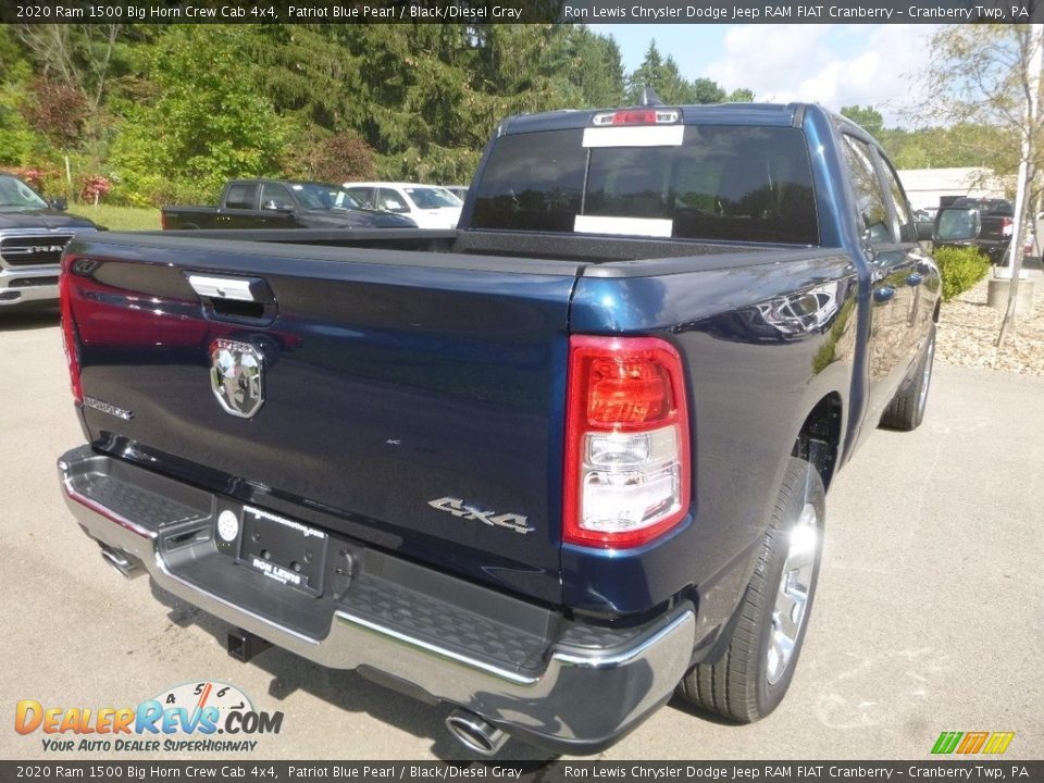 2020 Ram 1500 Big Horn Crew Cab 4x4 Patriot Blue Pearl / Black/Diesel Gray Photo #5