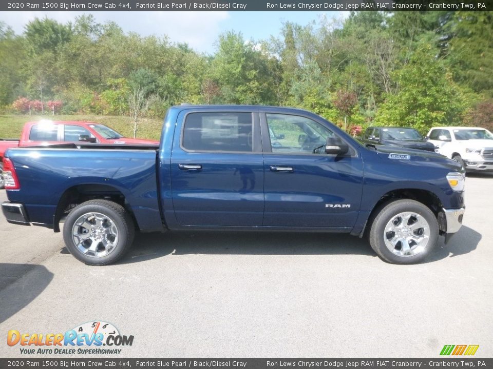 2020 Ram 1500 Big Horn Crew Cab 4x4 Patriot Blue Pearl / Black/Diesel Gray Photo #6