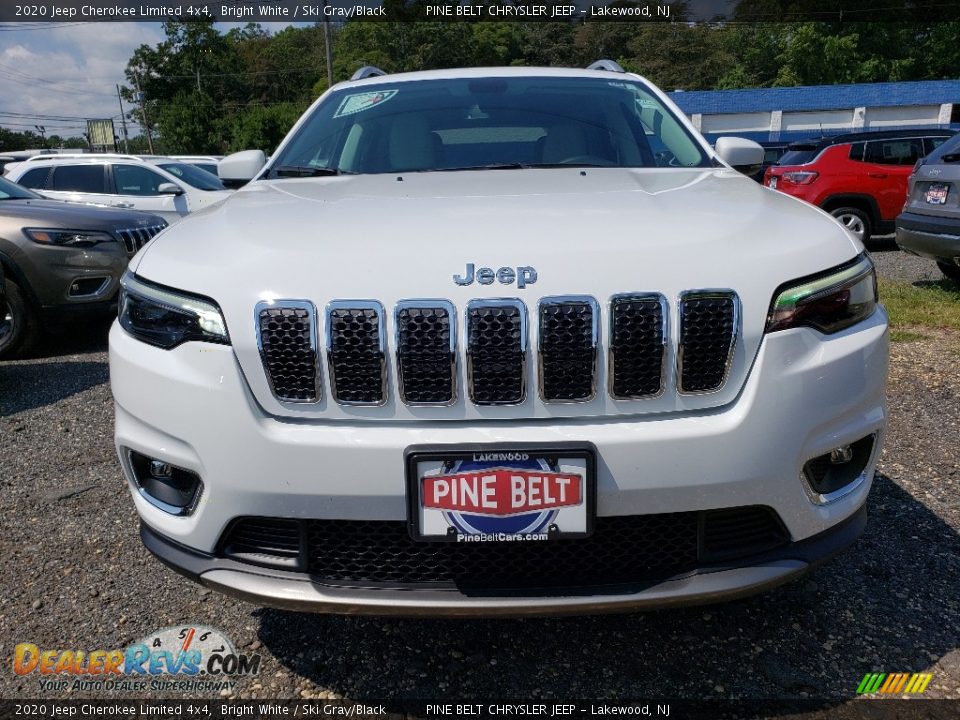 2020 Jeep Cherokee Limited 4x4 Bright White / Ski Gray/Black Photo #2