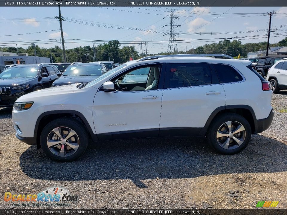 2020 Jeep Cherokee Limited 4x4 Bright White / Ski Gray/Black Photo #3