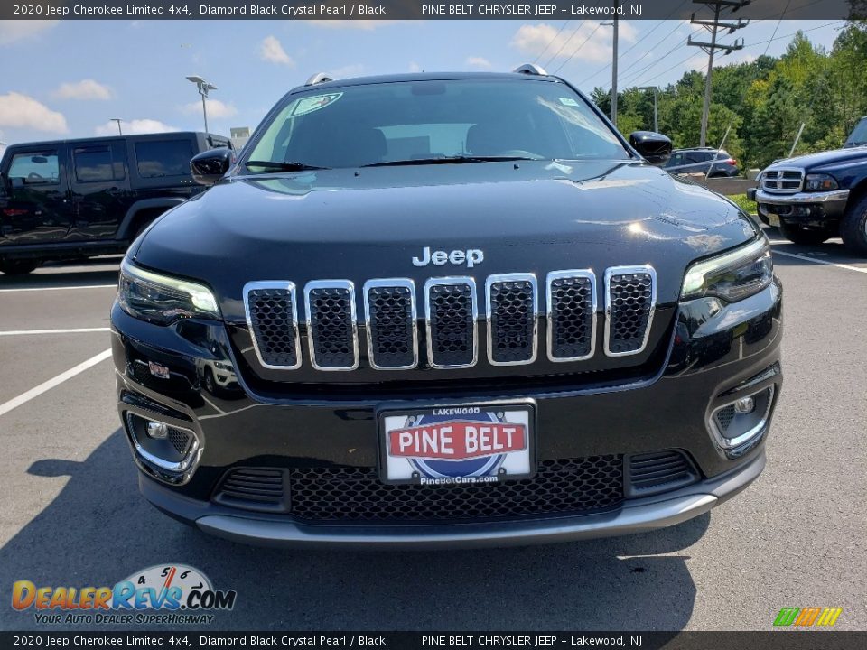 2020 Jeep Cherokee Limited 4x4 Diamond Black Crystal Pearl / Black Photo #2