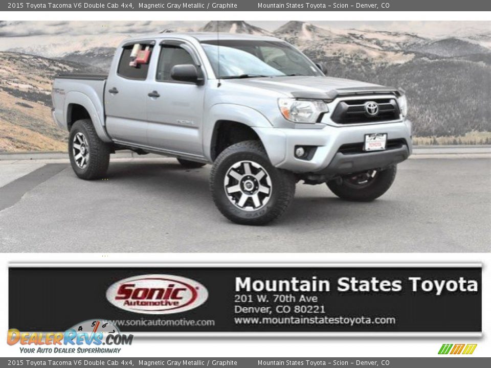 2015 Toyota Tacoma V6 Double Cab 4x4 Magnetic Gray Metallic / Graphite Photo #1