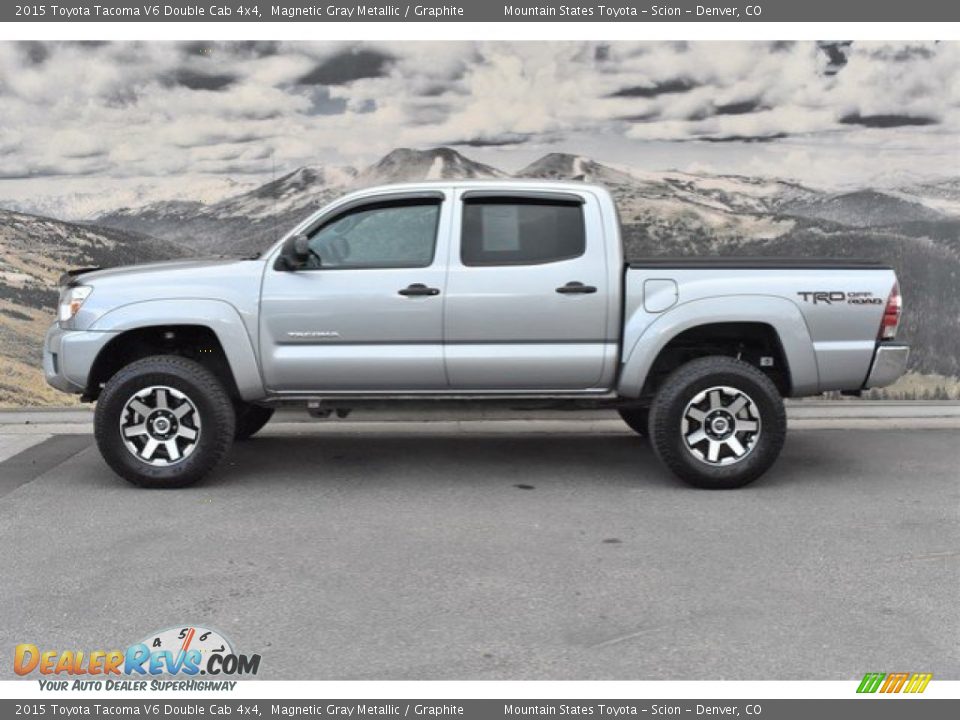 2015 Toyota Tacoma V6 Double Cab 4x4 Magnetic Gray Metallic / Graphite Photo #6