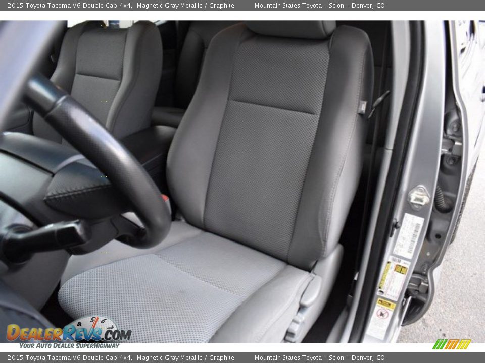 2015 Toyota Tacoma V6 Double Cab 4x4 Magnetic Gray Metallic / Graphite Photo #12