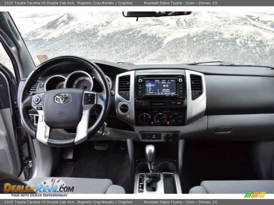 2015 Toyota Tacoma V6 Double Cab 4x4 Magnetic Gray Metallic / Graphite Photo #13