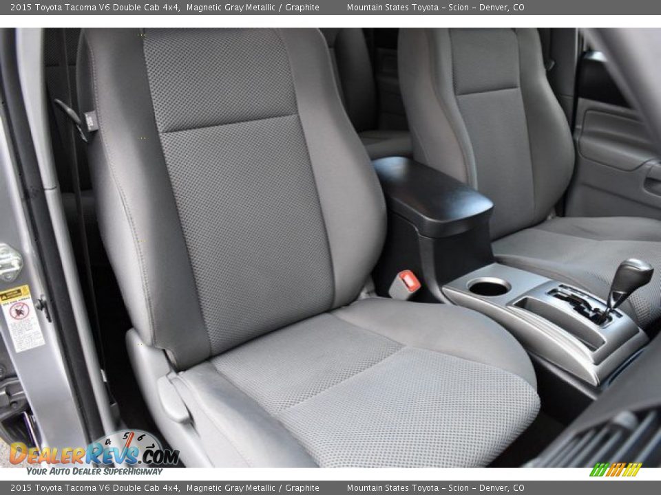 2015 Toyota Tacoma V6 Double Cab 4x4 Magnetic Gray Metallic / Graphite Photo #18