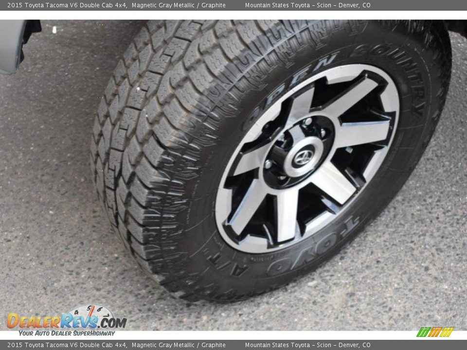 2015 Toyota Tacoma V6 Double Cab 4x4 Magnetic Gray Metallic / Graphite Photo #28