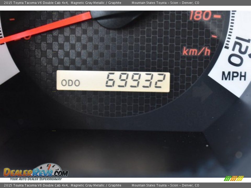 2015 Toyota Tacoma V6 Double Cab 4x4 Magnetic Gray Metallic / Graphite Photo #29