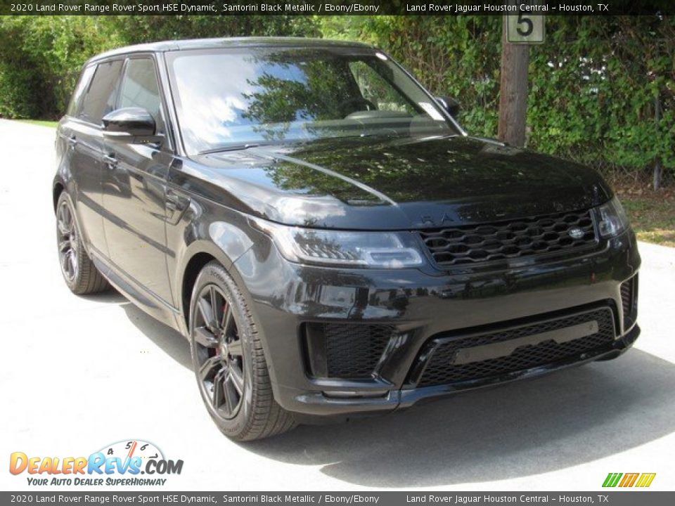 2020 Land Rover Range Rover Sport HSE Dynamic Santorini Black Metallic / Ebony/Ebony Photo #2