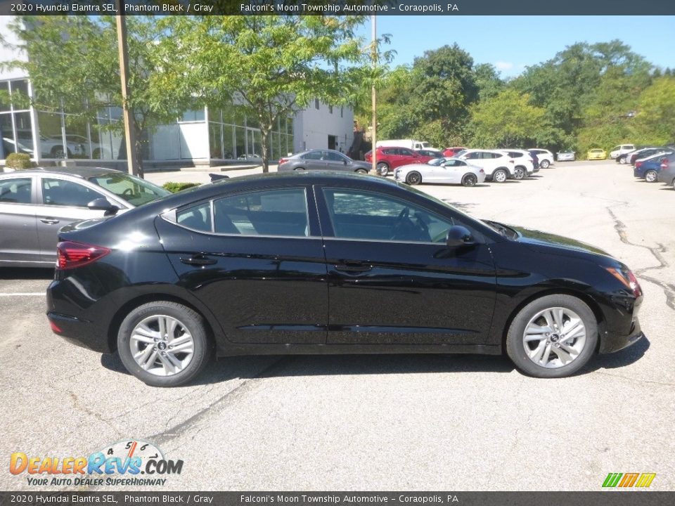 2020 Hyundai Elantra SEL Phantom Black / Gray Photo #1