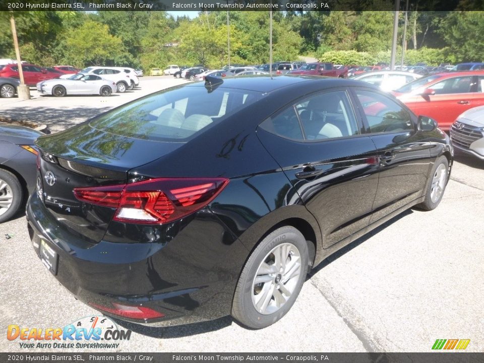 2020 Hyundai Elantra SEL Phantom Black / Gray Photo #2