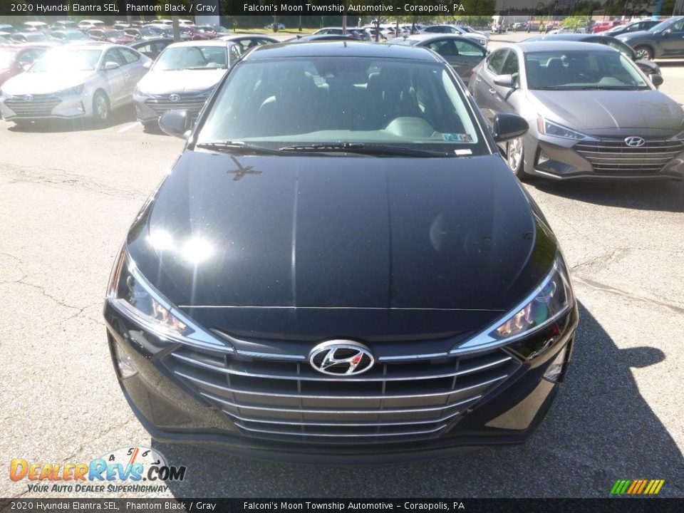 2020 Hyundai Elantra SEL Phantom Black / Gray Photo #4