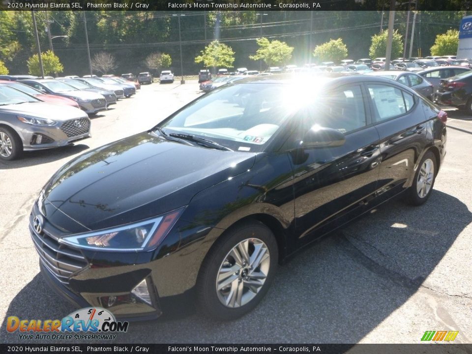 2020 Hyundai Elantra SEL Phantom Black / Gray Photo #5