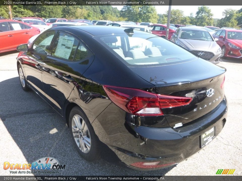 2020 Hyundai Elantra SEL Phantom Black / Gray Photo #6