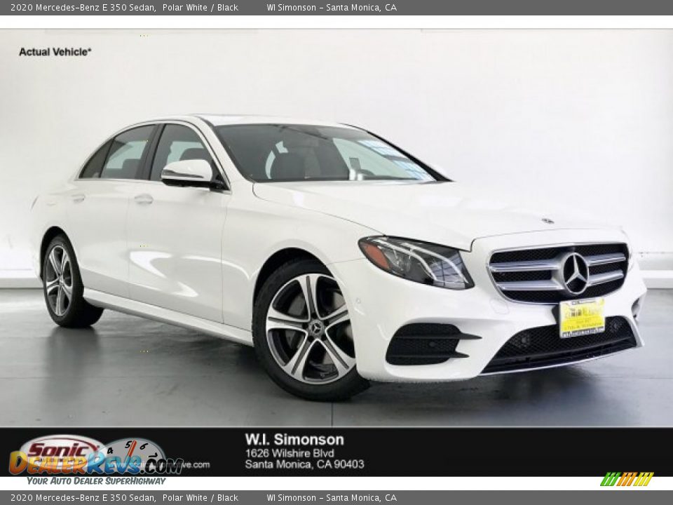 2020 Mercedes-Benz E 350 Sedan Polar White / Black Photo #1