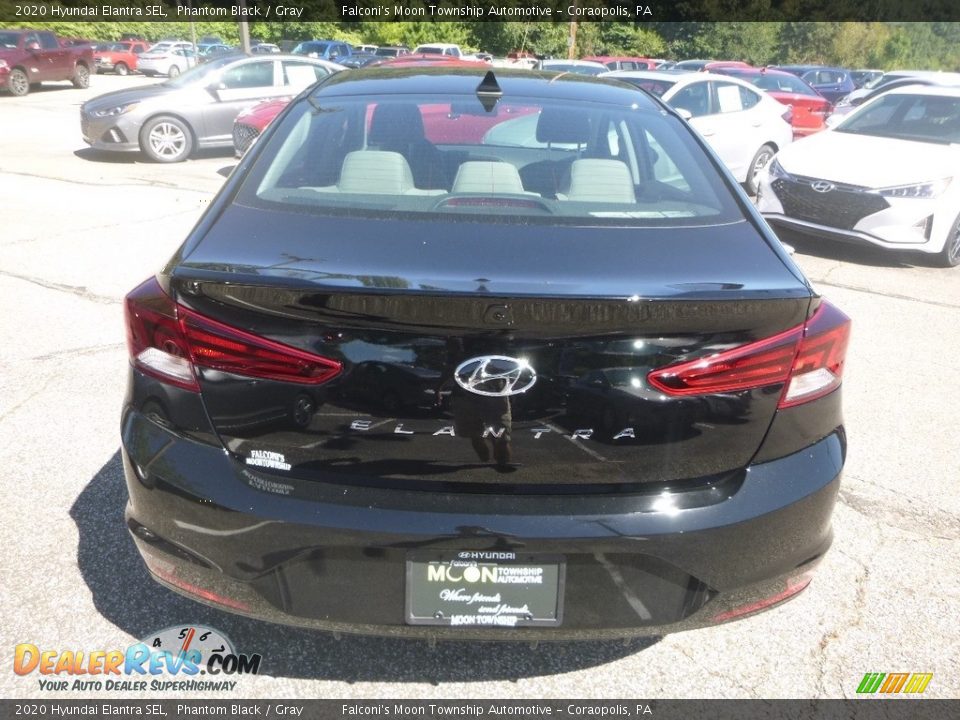 2020 Hyundai Elantra SEL Phantom Black / Gray Photo #7