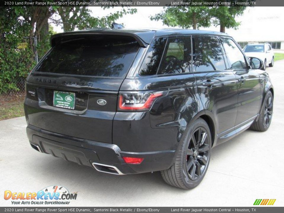 2020 Land Rover Range Rover Sport HSE Dynamic Santorini Black Metallic / Ebony/Ebony Photo #7
