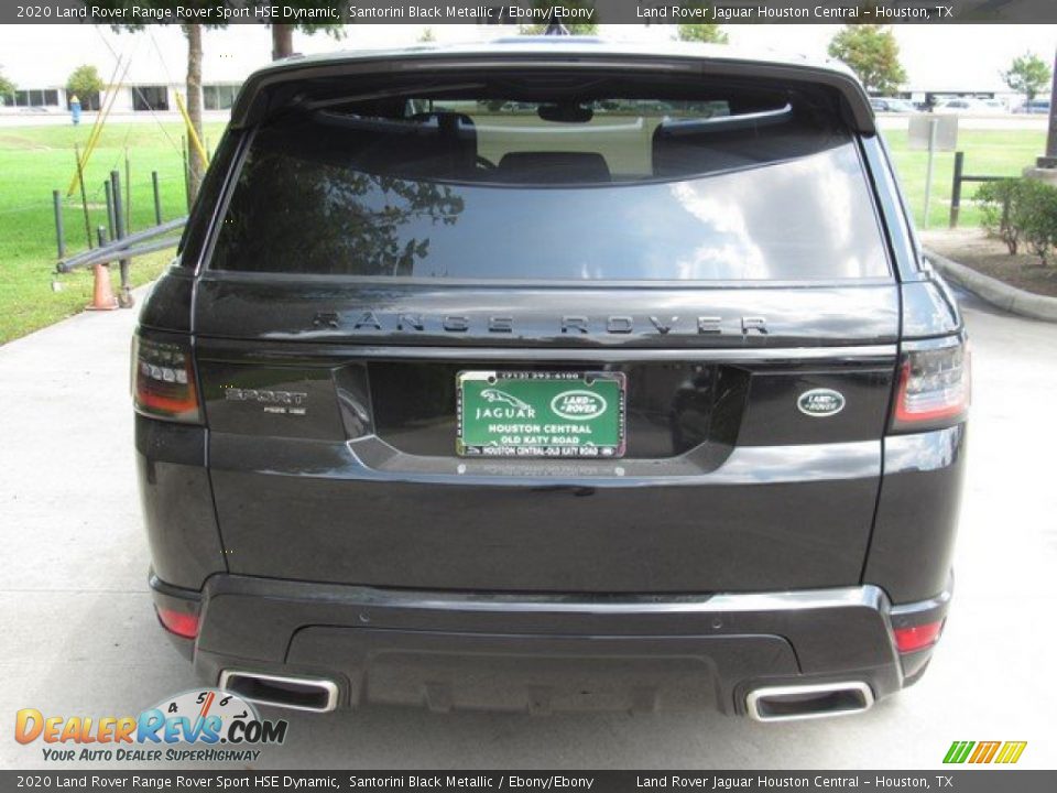 2020 Land Rover Range Rover Sport HSE Dynamic Santorini Black Metallic / Ebony/Ebony Photo #8