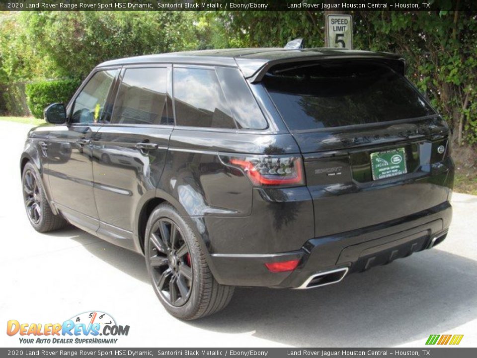 2020 Land Rover Range Rover Sport HSE Dynamic Santorini Black Metallic / Ebony/Ebony Photo #12