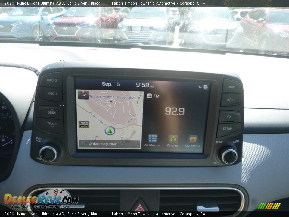 2020 Hyundai Kona Ultimate AWD Sonic Silver / Black Photo #13