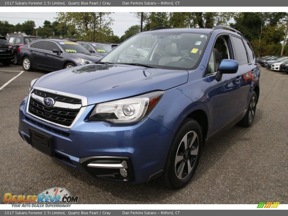 2017 Subaru Forester 2.5i Limited Quartz Blue Pearl / Gray Photo #1