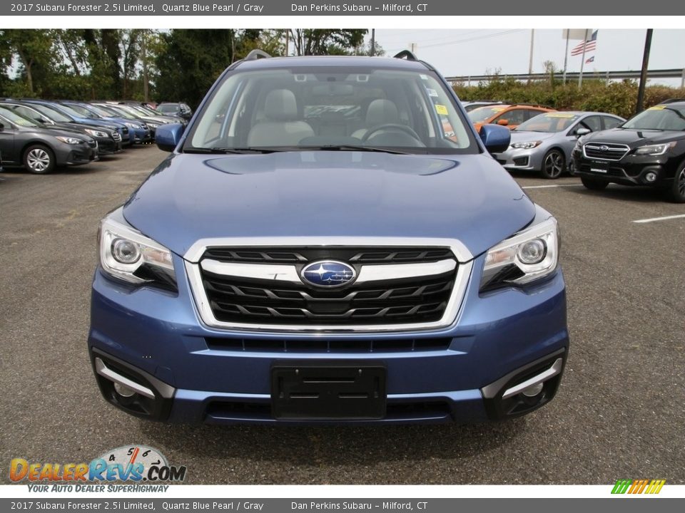 2017 Subaru Forester 2.5i Limited Quartz Blue Pearl / Gray Photo #2