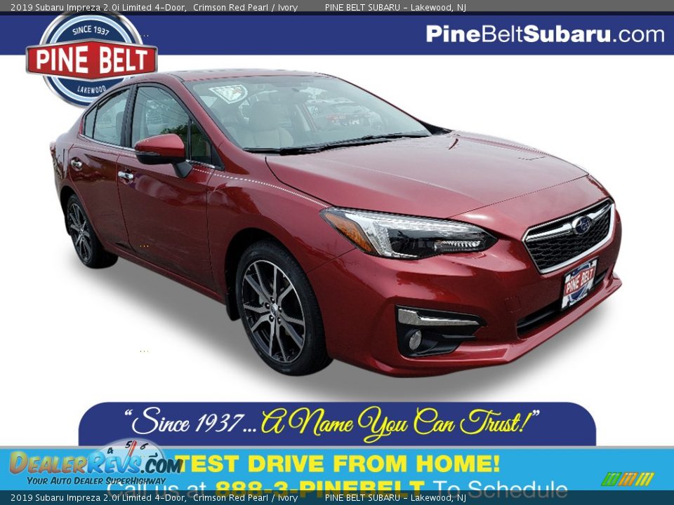 2019 Subaru Impreza 2.0i Limited 4-Door Crimson Red Pearl / Ivory Photo #1